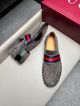 Gucci Man Grey Calfskin Business Leather Shoes 042889 (3)_th.jpg